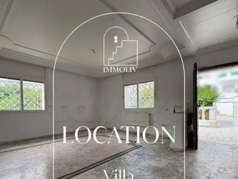 A louer une villa S+7 à Gammarth