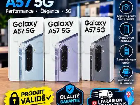 Samsung Galaxy A57 5G (128/256Go)Neuf cacheté Sous blister Validé 
📞52687077📞