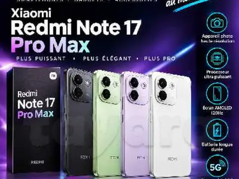 Xiaomi Redmi Note 17 Pro Max 5G (12/256Go)Snapdragon 🐲6 Gen 5 Neuf cacheté Validé 
📞52687077📞