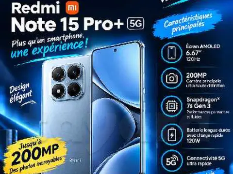Xiaomi Redmi Note 15 pro plus ➕️ 5G (256 Où 512go) Snapdragon 🐲 7s Gen 4 Neuf cacheté 
📞52 687 077