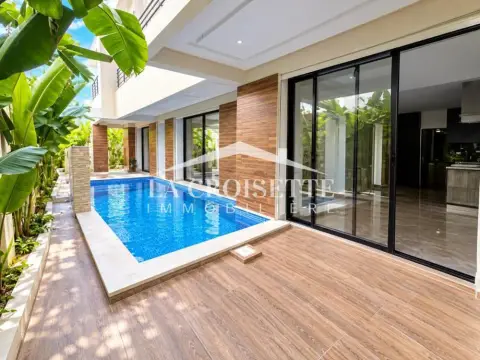 Duplex S+5 avec piscine à louer aux Jardins de Carthage MDL0690
