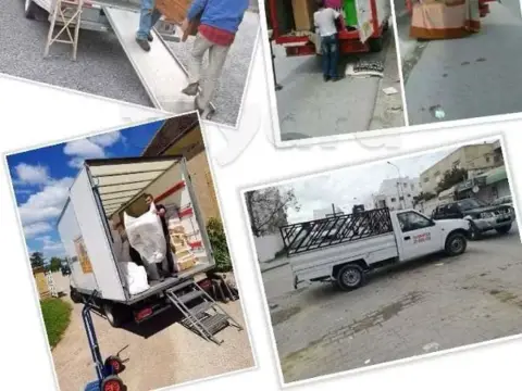 DÉMÉNAGEMENT ET TRANSPORTEUR أسعارنا خيالية TRANSPORTEUR نقل جميع بضائع في كل لولايات  TÉLÉ 21406188