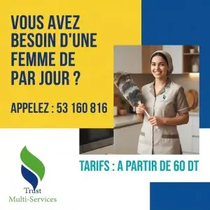 femme de menage par jour a megrine