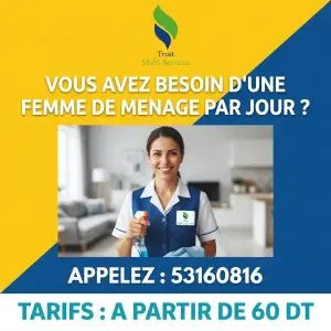 femme de menage par jour a medina jedida
