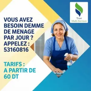 femme de menage par jour a ennaser