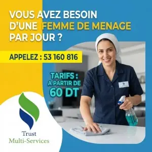 femme de menage par jour a soukra
