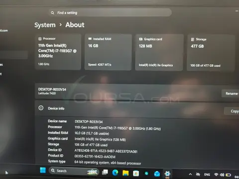 لابتوب I7 أمريكي