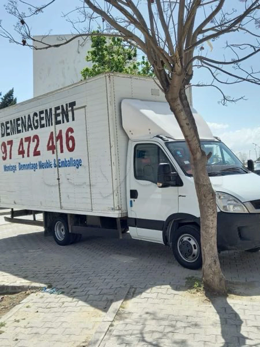 DÉMÉNAGEMENT TRANSPORTEUR PRIX RAISONNABLE TÉLÉ 97472416 DÉMÉNAGEMENT maison villa appartement meu à Chotrana 3, Ariana — photo 1