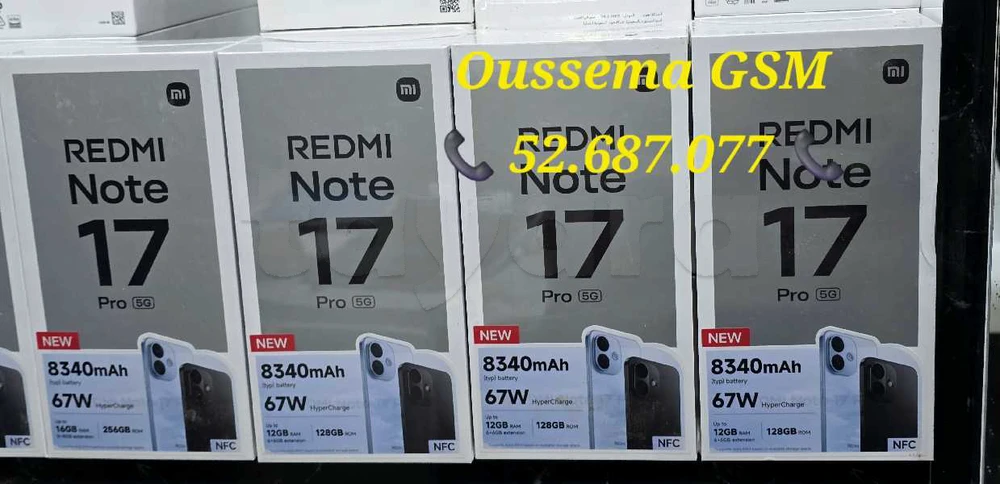 Xiaomi Redmi Note 17 pro 5g Snapdragon 6s Gen 4 Neuf cacheté 52687077 à Tunis, Tunis — photo 3