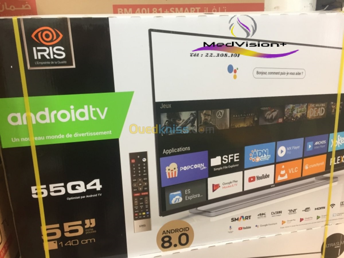 iris 55" et 65pouces smart LED-UHD/4K (Android) à Autres Villes, Tunis — photo 1
