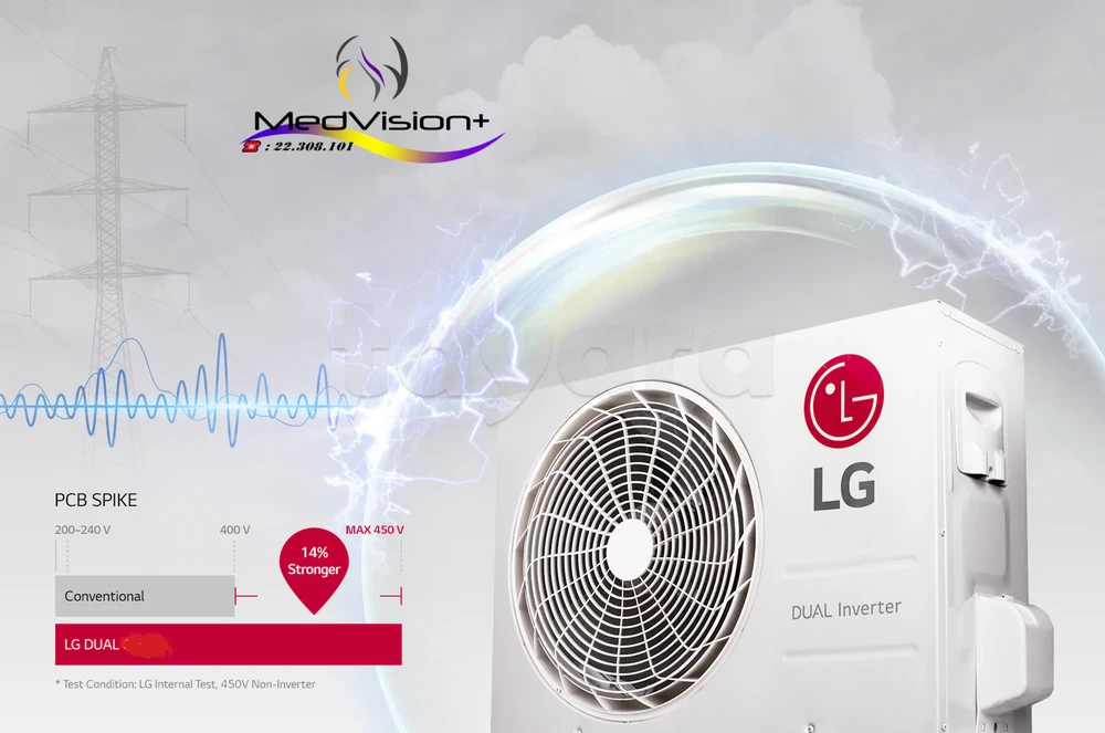 LG Dual inverter ch/f 12-18-24 (avec installation) à Autres Villes, Tunis — photo 3