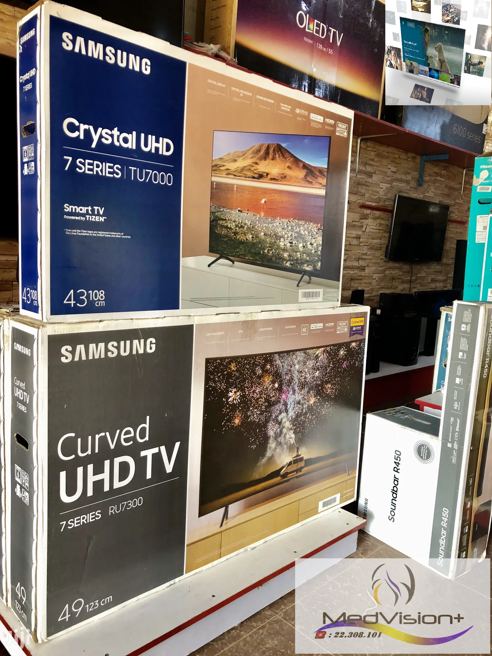 Tvs SAMSUNG 49",,55",,65" Curved serie 7 SMART UHD/4K à Autres Villes, Tunis — photo 3