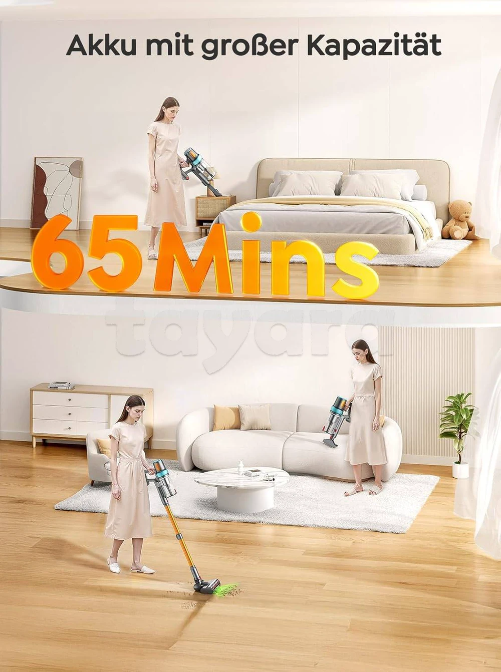 Aspirateur Sans Fil 45 KPa / 550 W – Autonomie 60 Minutes – Charge Murale, Écran Tactile à Tunis, Tunis — photo 2