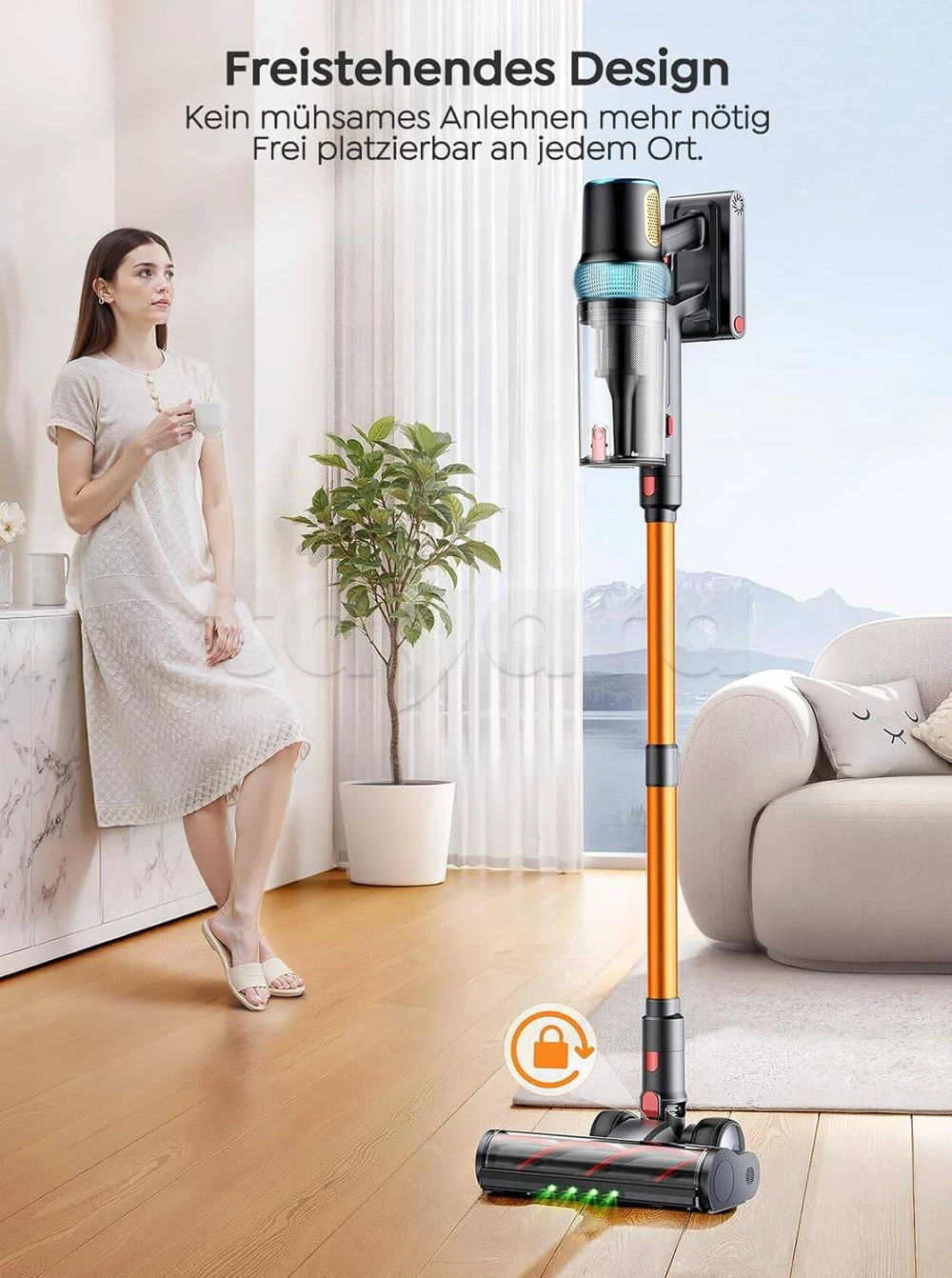 Aspirateur Sans Fil 45 KPa / 550 W – Autonomie 60 Minutes – Charge Murale, Écran Tactile à Tunis, Tunis — photo 5