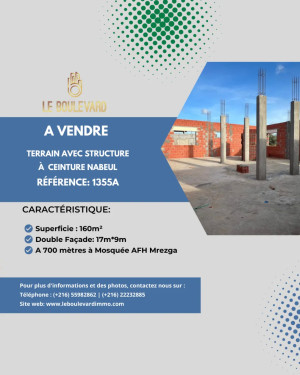 A vendre maison inachevée à Route Ceinture Mrezga à Mrezga, Nabeul — photo 1