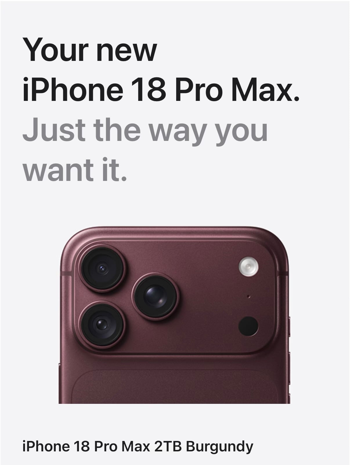 iPhone 18 Pro Max 2 TB Burgundy (Sealed Box) à Al Bidda — photo 2