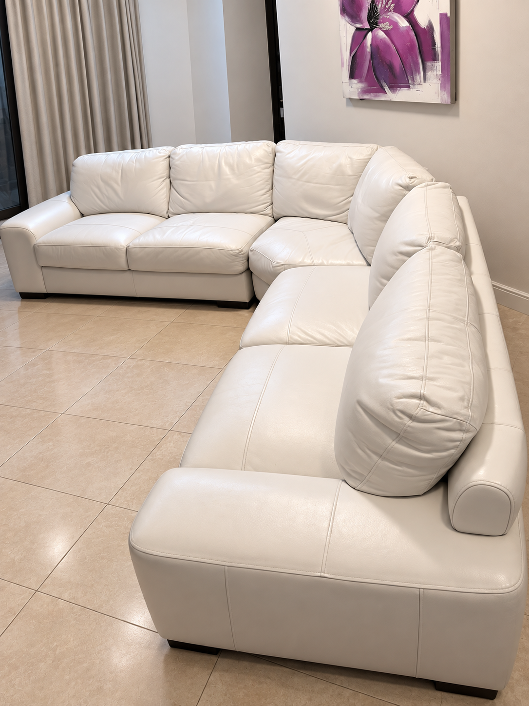 Excellent condition leather Sofa à Al Sadd — photo 1