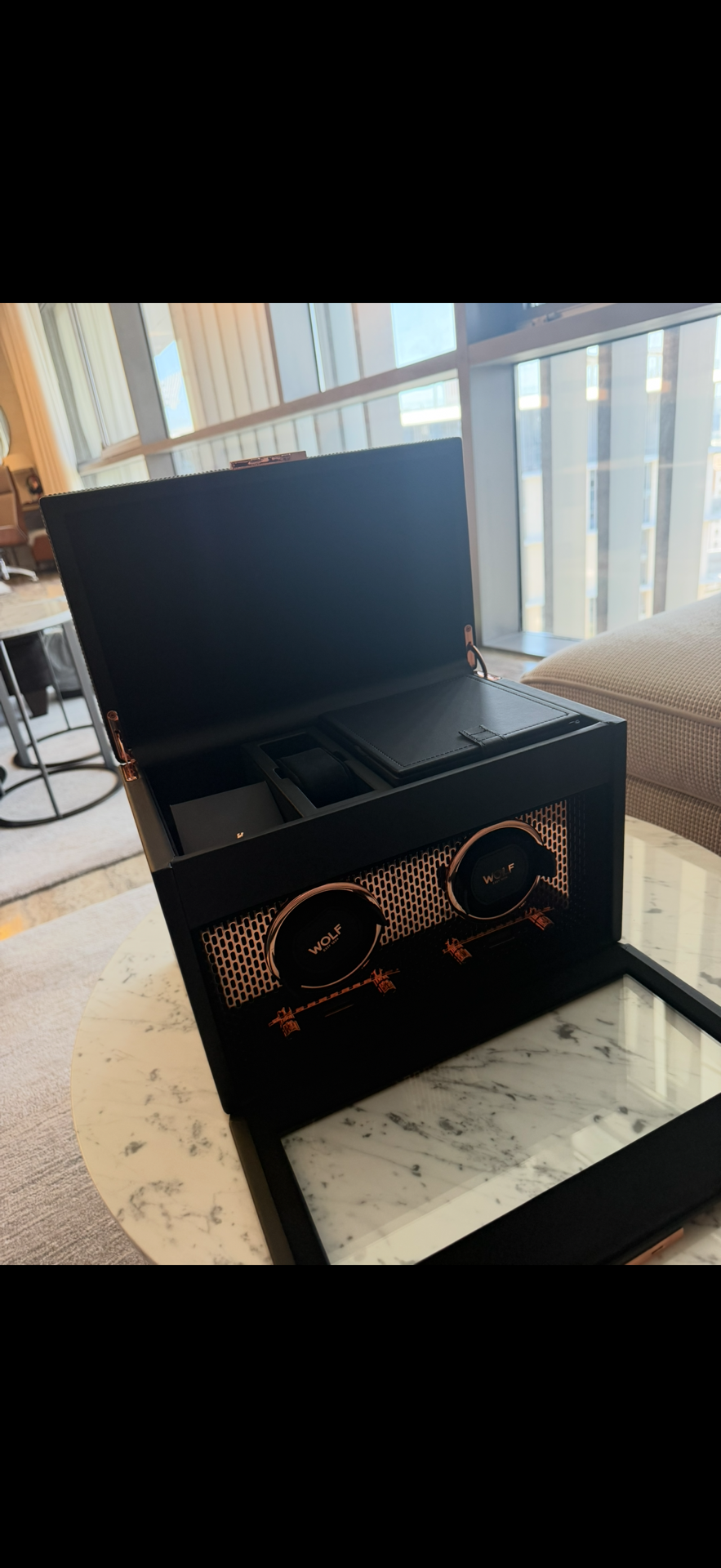 WOLF Axis Double Watch Winder with Storage – Like New à Zone Musheirab — photo 3