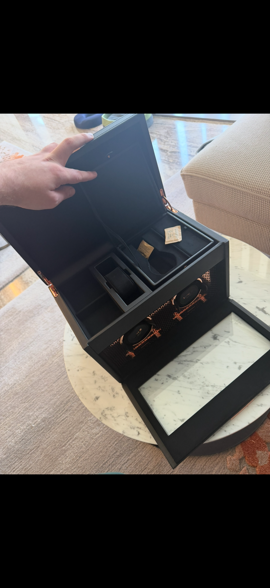 WOLF Axis Double Watch Winder with Storage – Like New à Zone Musheirab — photo 4
