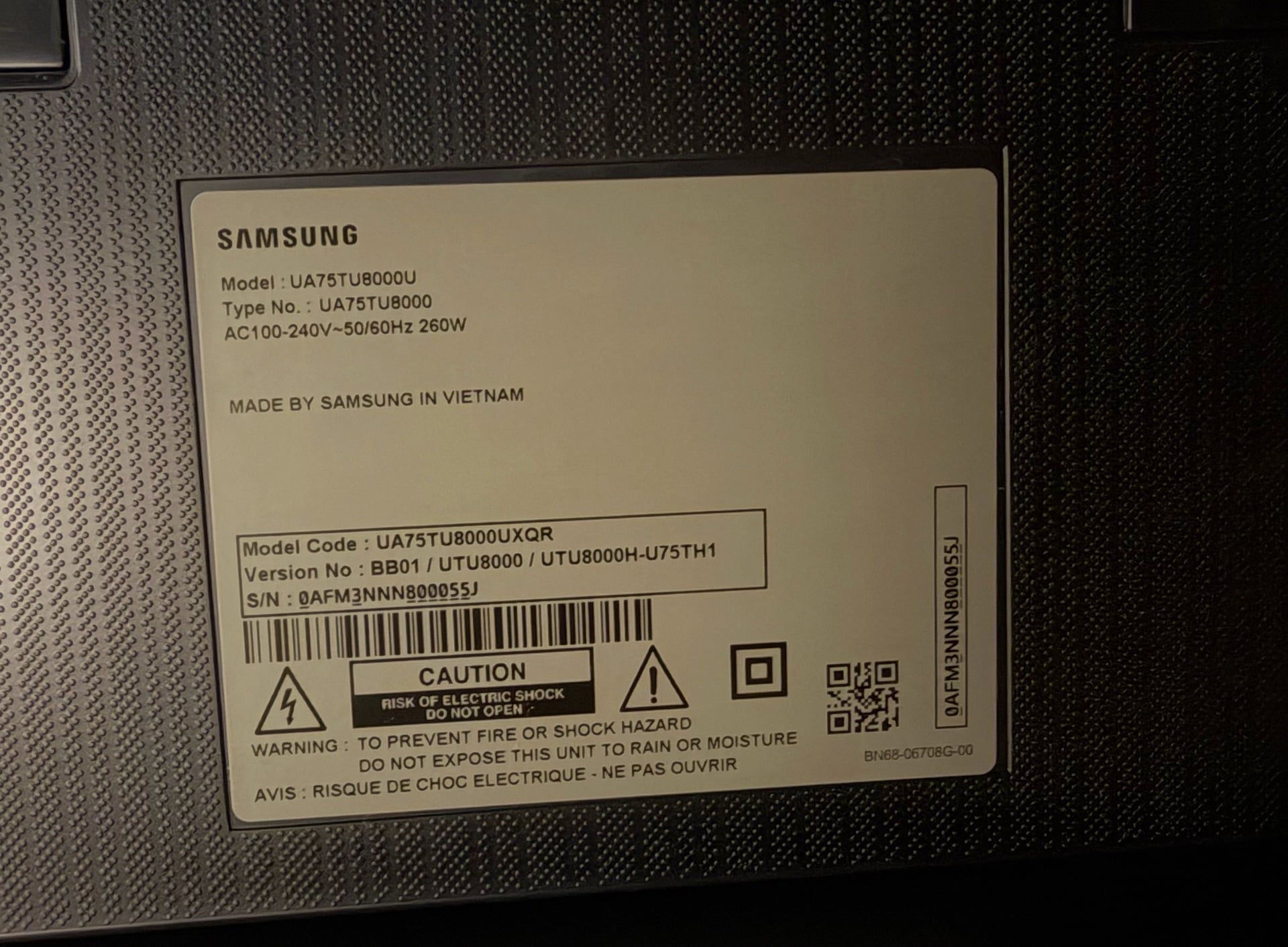 Samsung 75″ TU8000 UHD 4K Flat Smart TV à Zone Zone Zone Zone Al Wukair — photo 3