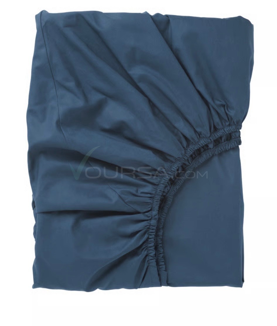 drap-housse ULLVIDE bleu foncé 180 × 200 cm à Ksar — photo 1
