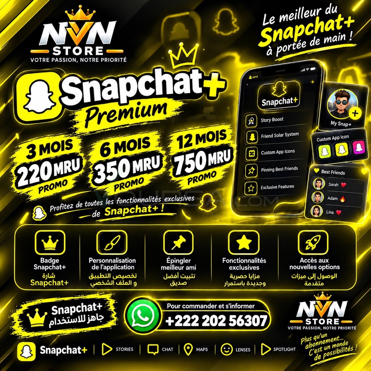 Snapchat+ Abonnement à Tevragh Zeina — photo 1