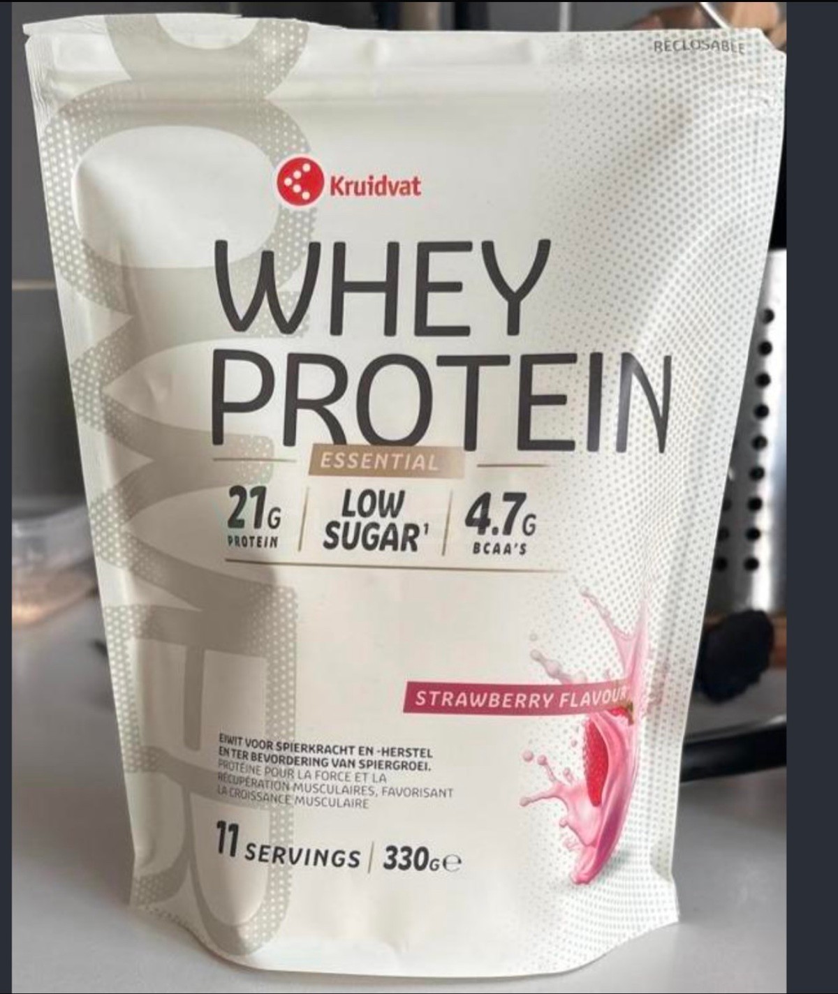 Whey Protein Fraise 330g - 21g Protéine à Tevragh Zeina — photo 1