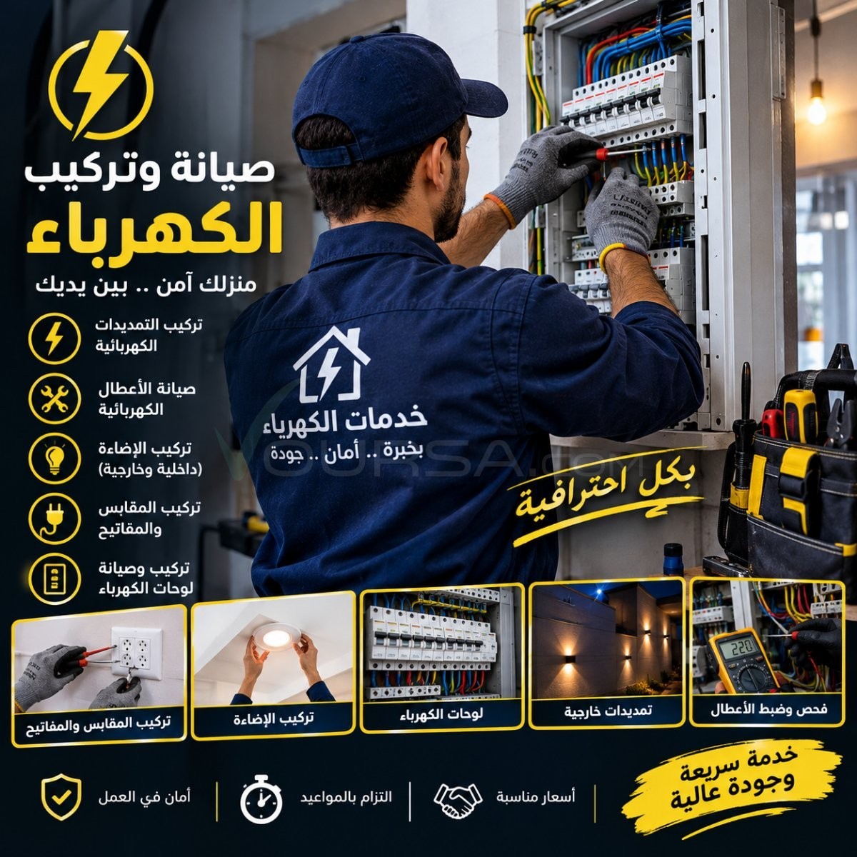 تصليح وتركيب التمديدات الكهربائية à Tevragh Zeina — photo 1